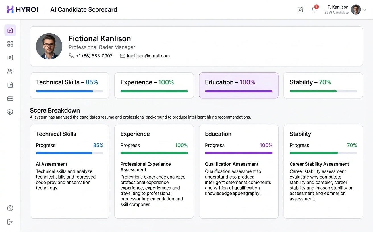HYROI AI Candidate Scorecard